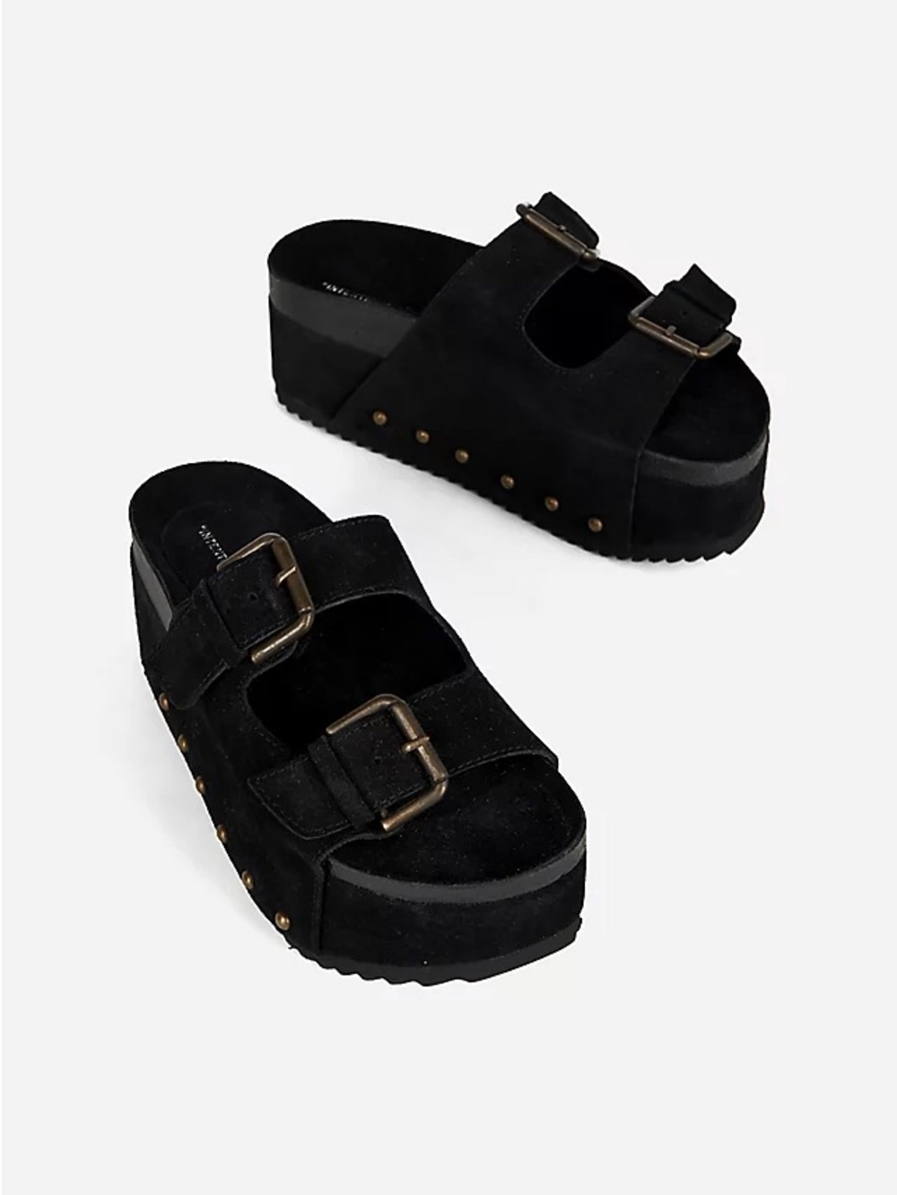 Intentionally Blank - Cooper-2 Platform Slide Sandals - Black - 40 / 9-9.5